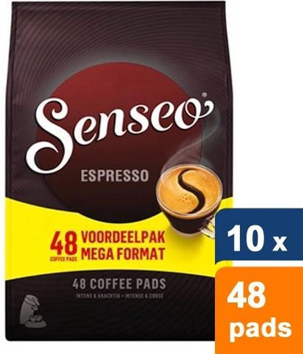 Senseo Espresso Koffiepads - 10 X 48 Stuks 2 Senseo Espresso Koffiepads - 10 X 48 Stuks - Afbeelding 2