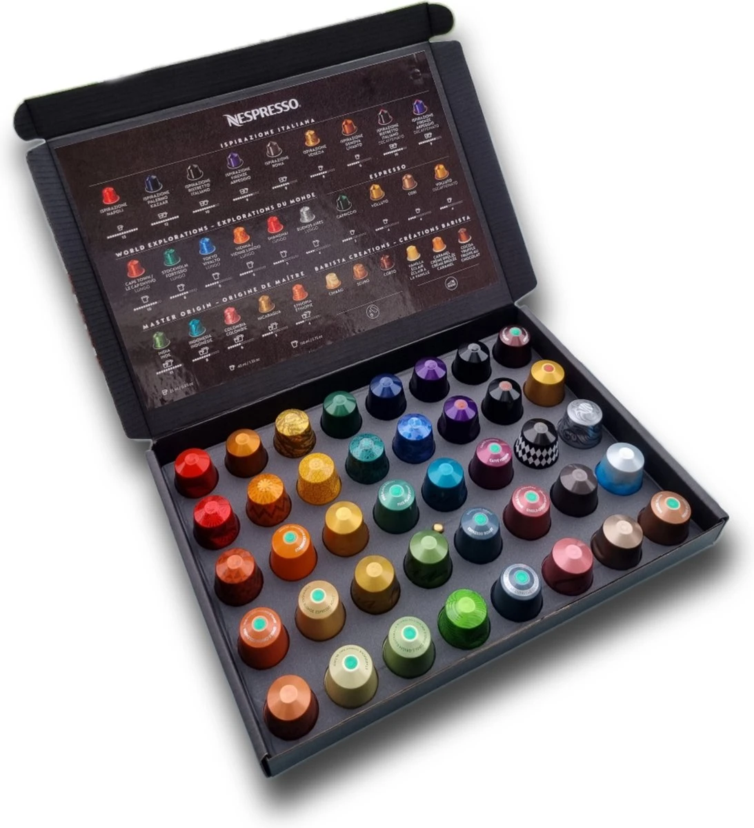 Koffie Proeverij Pakket Groot 40 Stuks Verschillende Smaken Met Mystery Card 'Get Well Soon' Met Persoonlijke (video) Boodschap | Verjaardag | Sinterklaas | Kerstpakket | Vaderdag | Moederdag | Jubileum | Valentijnsdag 6 Koffie Proeverij Pakket Groot 40 Stuks Verschillende Smaken Met Mystery Card 'Get Well Soon' Met Persoonlijke (video) Boodschap | Verjaardag | Sinterklaas | Kerstpakket | Vaderdag | Moederdag | Jubileum | Valentijnsdag - Afbeelding 6