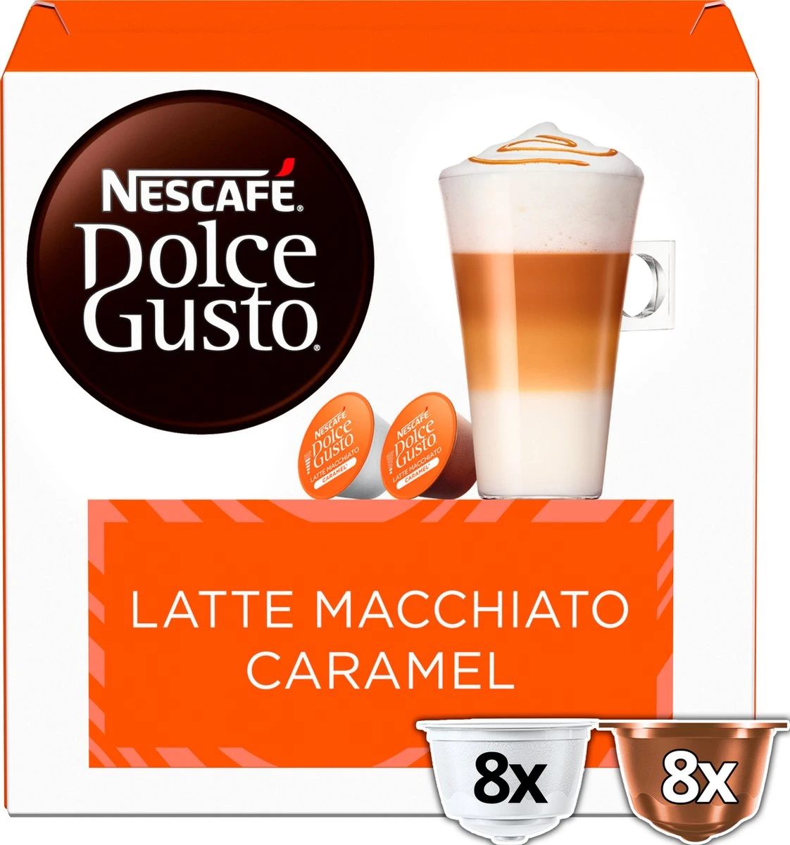 Nescafé Dolce Gusto Caramel Macchiato Capsules - 48 Koffiecups 4 Nescafé Dolce Gusto Caramel Macchiato Capsules - 48 Koffiecups - Afbeelding 4