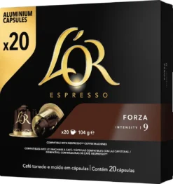 L'OR Espresso Forza Koffiecups - Intensiteit 9/12 - 10 X 20 Capsules 22 L'OR Espresso Forza Koffiecups - Intensiteit 9/12 - 10 X 20 Capsules -Koffie Korting Winkel 1128x1200 1