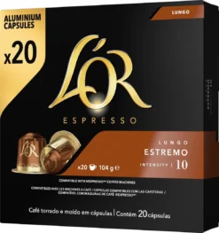 L'OR Lungo Estremo (10) - 10 X 20 Koffiecups 20 L'OR Lungo Estremo (10) - 10 X 20 Koffiecups -Koffie Korting Winkel 1128x1200 3