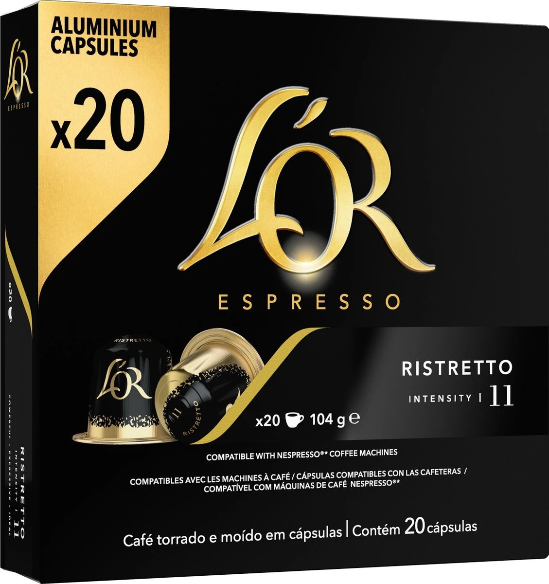 L'OR Espresso Ristretto Koffiecups - Intensiteit 11/12 - 10 X 20 Capsules 9 L'OR Espresso Ristretto Koffiecups - Intensiteit 11/12 - 10 X 20 Capsules - Afbeelding 9