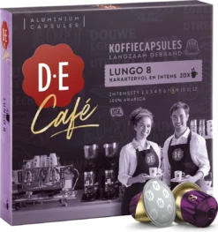 Douwe Egberts D.E Café Lungo Koffiecups - Intesiteit 8/12 - 10 X 20 Capsules 10 Douwe Egberts D.E Café Lungo Koffiecups - Intesiteit 8/12 - 10 X 20 Capsules -Koffie Korting Winkel 1129x1200 3