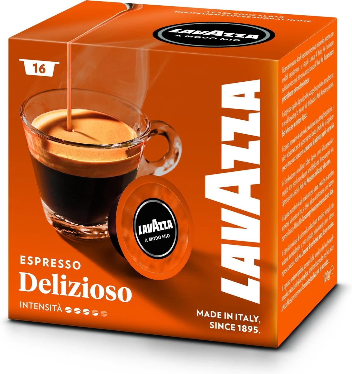 Lavazza A Modo Mio Delizioso Cups Grootverpakking - 16 X 16 Stuks 2 Lavazza A Modo Mio Delizioso Cups Grootverpakking - 16 X 16 Stuks - Afbeelding 2