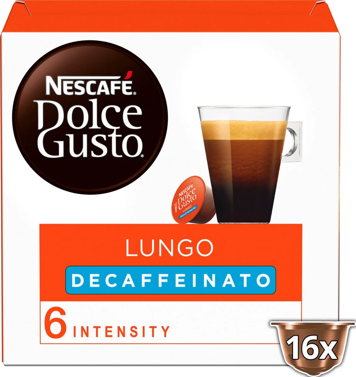 Nescafé Dolce Gusto Lungo Decafé Capsules - 48 Koffiecups 3 Nescafé Dolce Gusto Lungo Decafé Capsules - 48 Koffiecups - Afbeelding 3