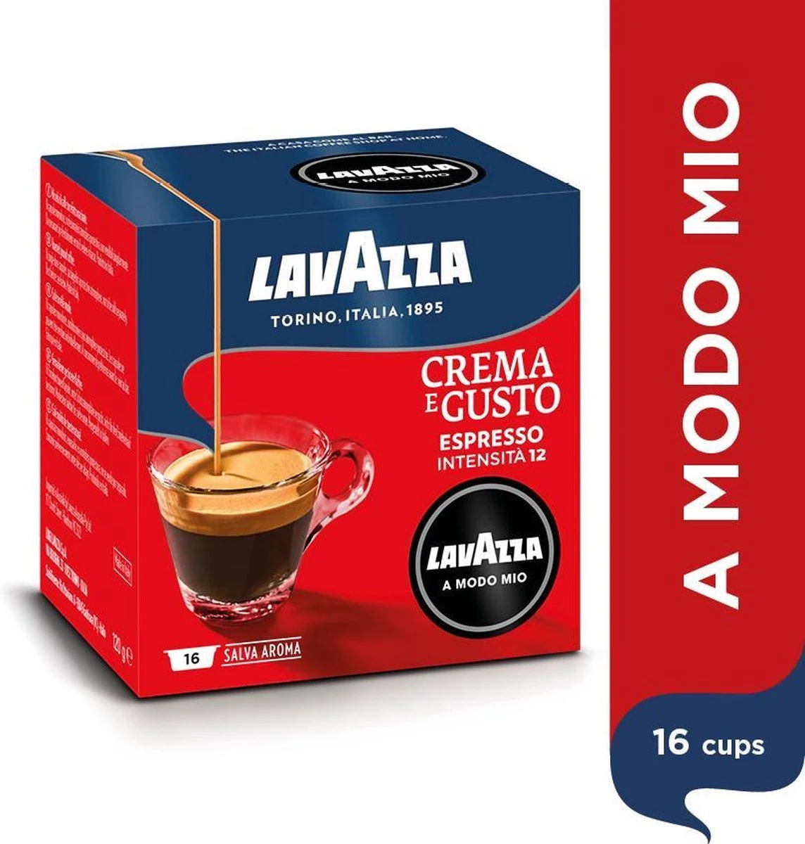 LAVAZZA A Modo Mio Crema E Gusto – 16 Cups 2 LAVAZZA A Modo Mio Crema E Gusto – 16 Cups - Afbeelding 2