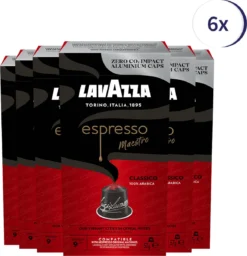 Lavazza Espresso Classico Nespresso Compatibel Capsules - 10 Stuks X6