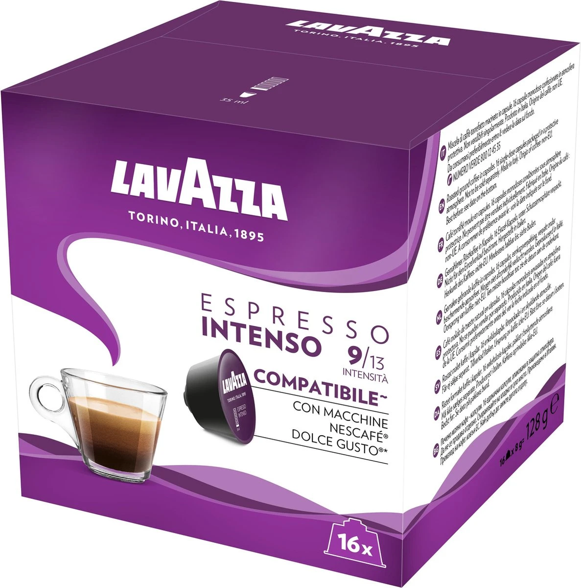 Lavazza Espresso Intenso Capsules - Geschikt Voor Dolce Gusto Apparaat - 6 X 16 Stuks 3 Lavazza Espresso Intenso Capsules - Geschikt Voor Dolce Gusto Apparaat - 6 X 16 Stuks - Afbeelding 3
