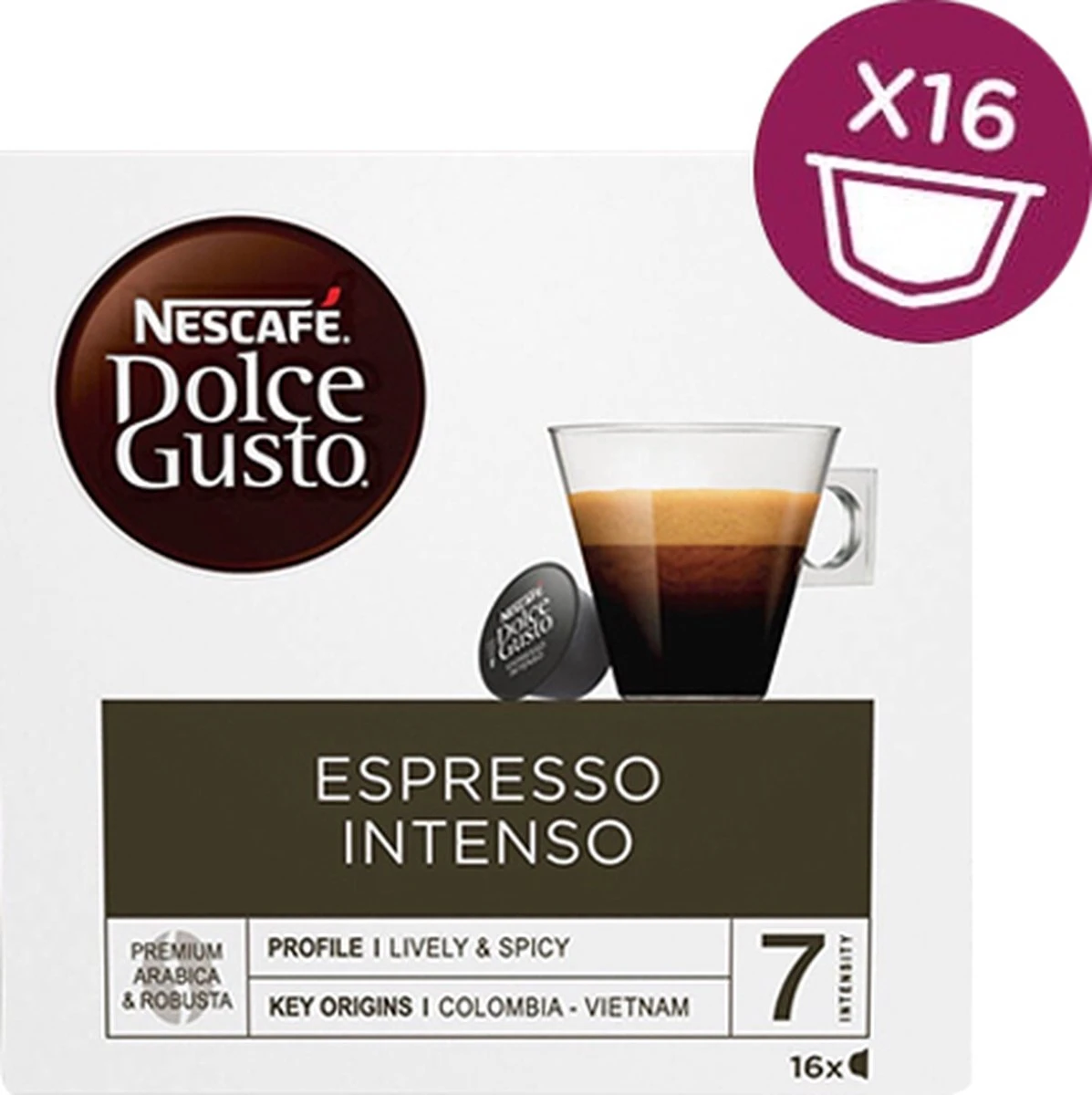 Nescafé Dolce Gusto Espresso Intenso Cups - 3 X 16 Stuks 4 Nescafé Dolce Gusto Espresso Intenso Cups - 3 X 16 Stuks - Afbeelding 4