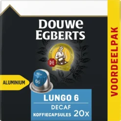Douwe Egberts Lungo Decaf (6) - 10 X 20 Koffiecups 7 Douwe Egberts Lungo Decaf (6) - 10 X 20 Koffiecups -Koffie Korting Winkel 1198x1200 4