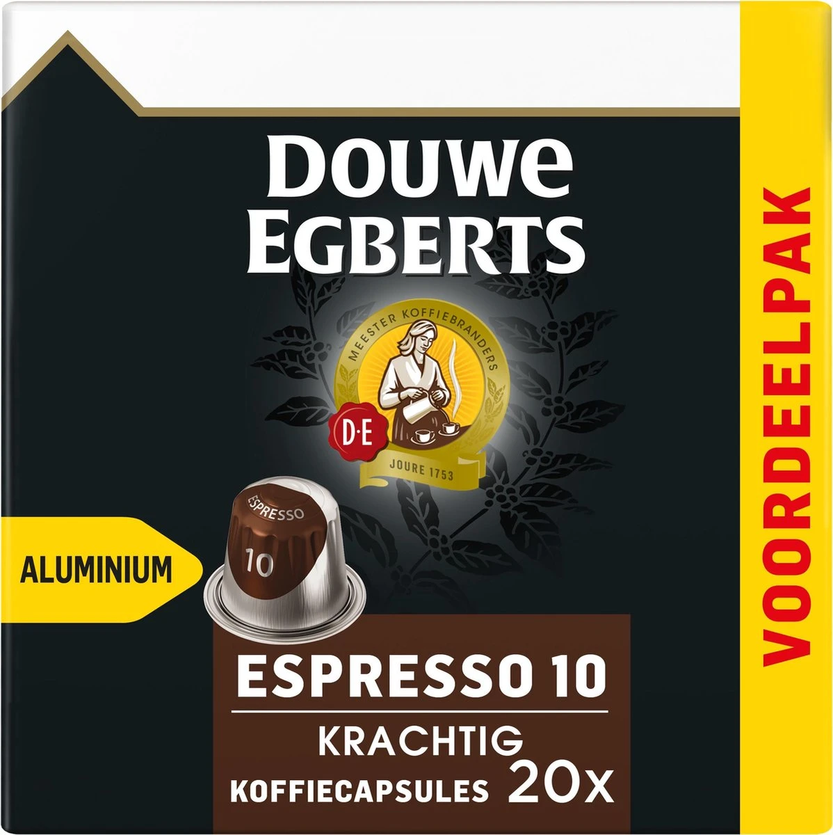 Douwe Egberts Espresso Krachtig Koffiecups - Intensiteit 10/12 - 10 X 20 Capsules 2 Douwe Egberts Espresso Krachtig Koffiecups - Intensiteit 10/12 - 10 X 20 Capsules - Afbeelding 2