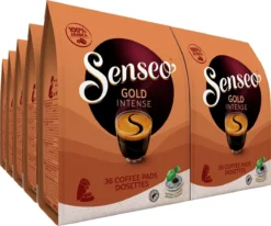 Uitgelichte producten 5 Senseo Gold Intense Koffiepads - 7/9 Intensiteit - 4 X 36 Pads