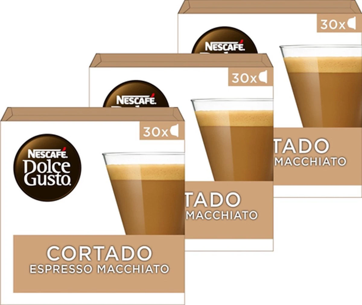 Nescafé Dolce Gusto Cortado Espresso Macchiato Capsules - 90 Koffiecups 1 Nescafé Dolce Gusto Cortado Espresso Macchiato Capsules - 90 Koffiecups