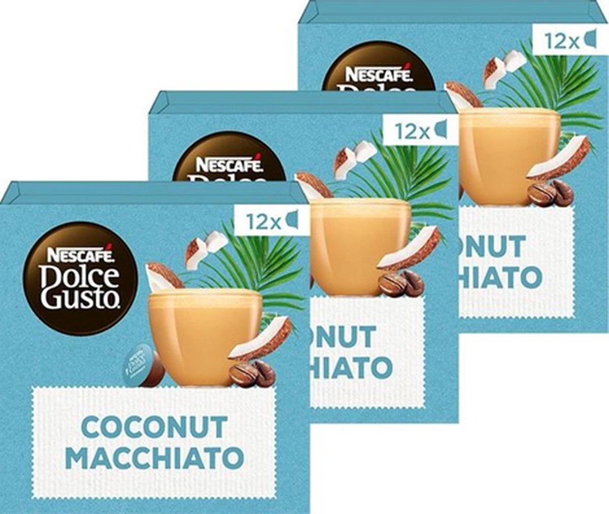 Nescafé Dolce Gusto Coconut Macchiato Capsules - Vegan Koffie - 36 Koffiecups 1 Nescafé Dolce Gusto Coconut Macchiato Capsules - Vegan Koffie - 36 Koffiecups