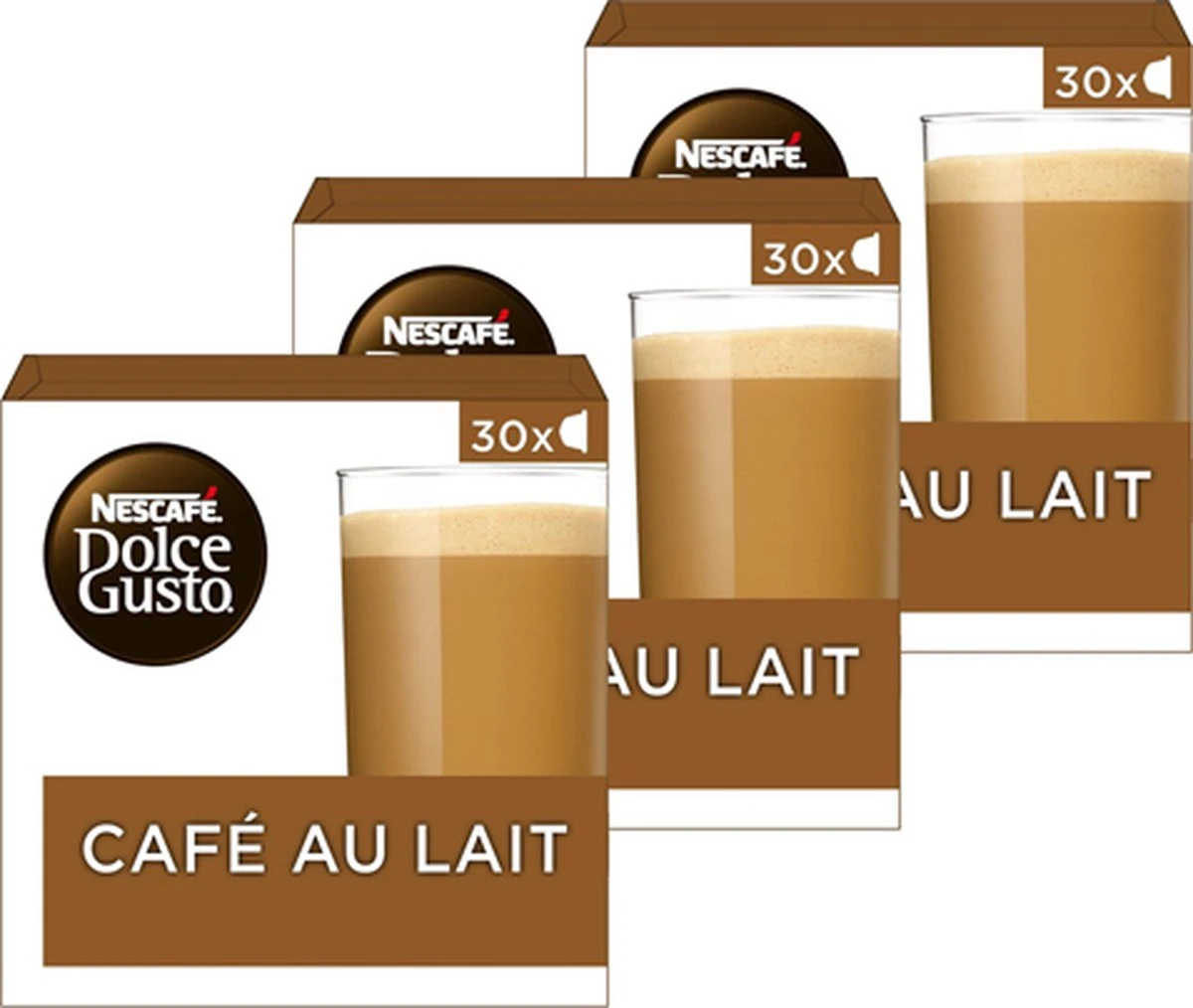 Nescafé Dolce Gusto Café Au Lait Capsules - 90 Koffiecups 1 Nescafé Dolce Gusto Café Au Lait Capsules - 90 Koffiecups