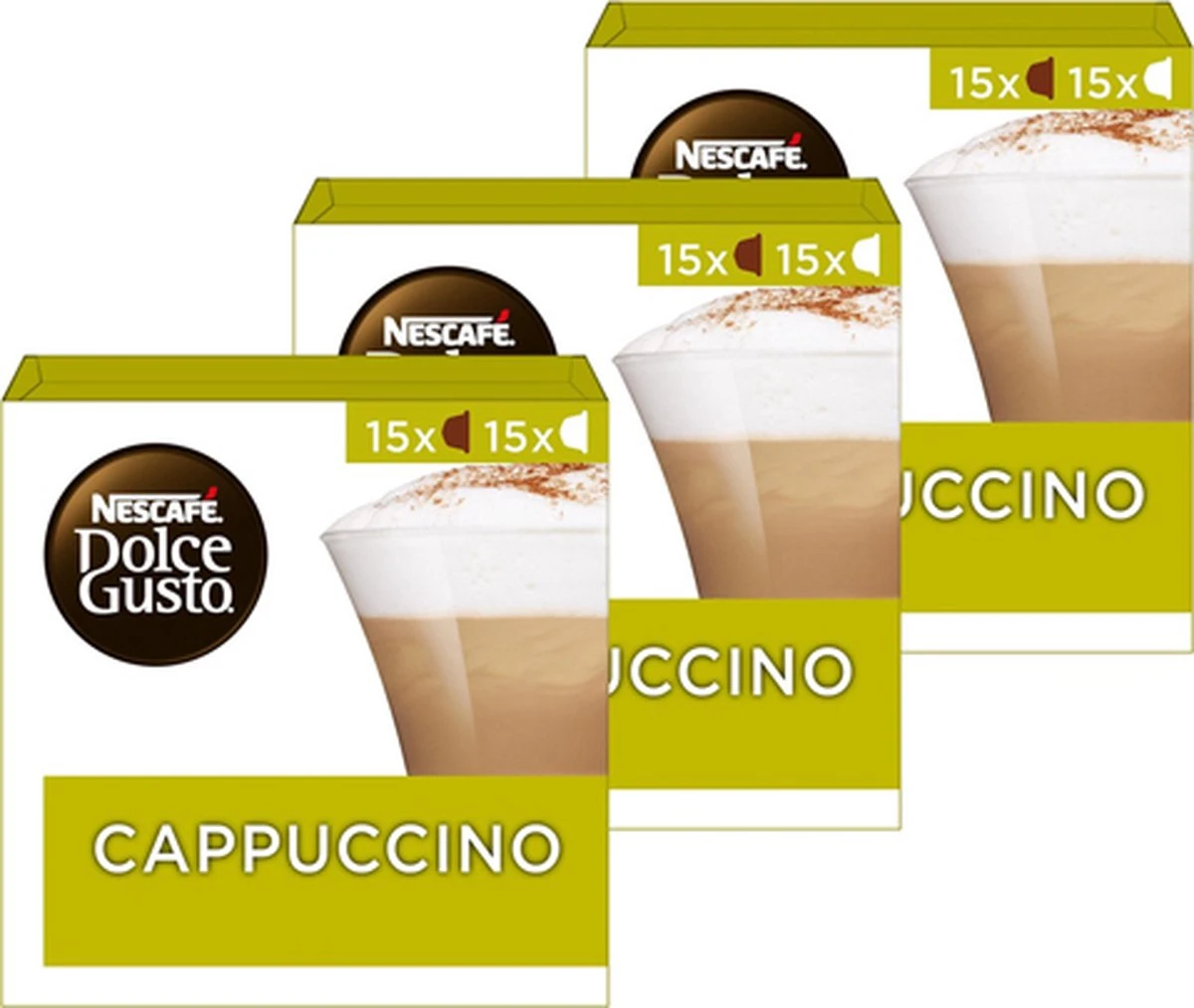 Nescafé Dolce Gusto Cappuccino Capsules - 90 Koffiecups 1 Nescafé Dolce Gusto Cappuccino Capsules - 90 Koffiecups