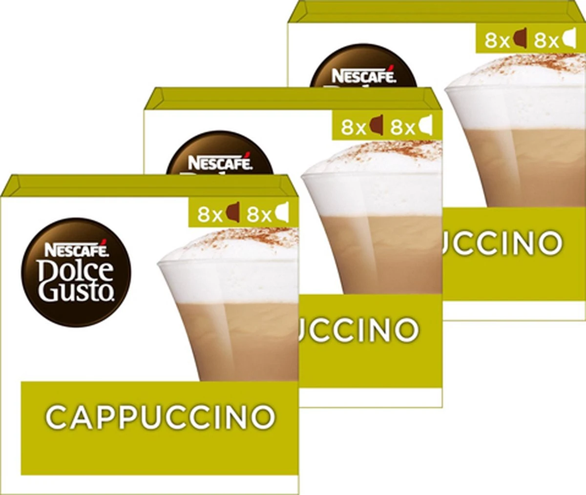 Nescafé Dolce Gusto Cappuccino Capsules - 48 Koffiecups 1 Nescafé Dolce Gusto Cappuccino Capsules - 48 Koffiecups