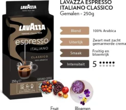 Lavazza Espresso Italiano Classico Gemalen / Filterkoffie - 8 X 250 Gram 8 Lavazza Espresso Italiano Classico Gemalen / Filterkoffie - 8 X 250 Gram -Koffie Korting Winkel 1200x1053 1
