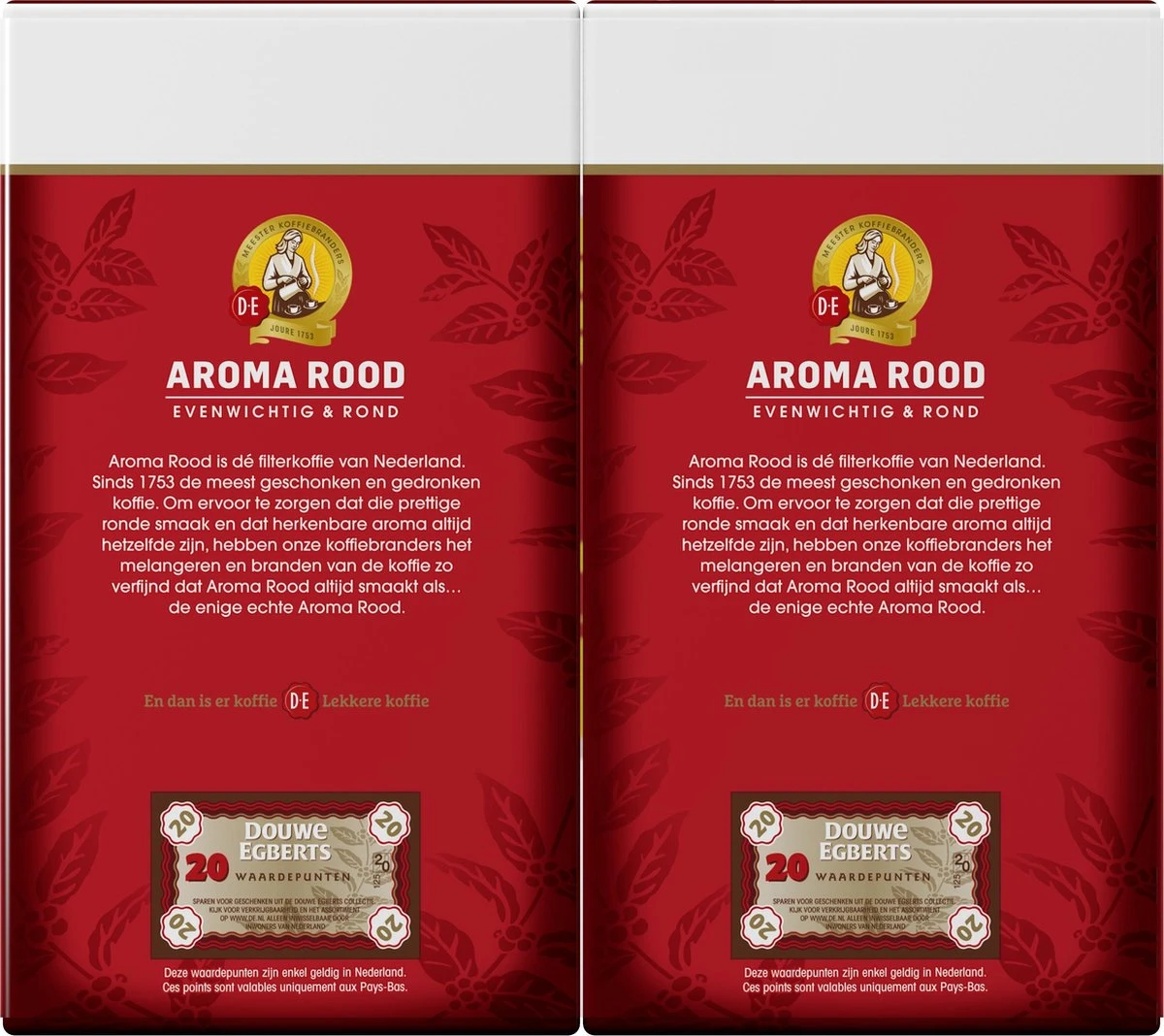 Douwe Egberts Aroma Rood Filterkoffie - Dubbelpak 6 X 1000 Gram 2 Douwe Egberts Aroma Rood Filterkoffie - Dubbelpak 6 X 1000 Gram - Afbeelding 2