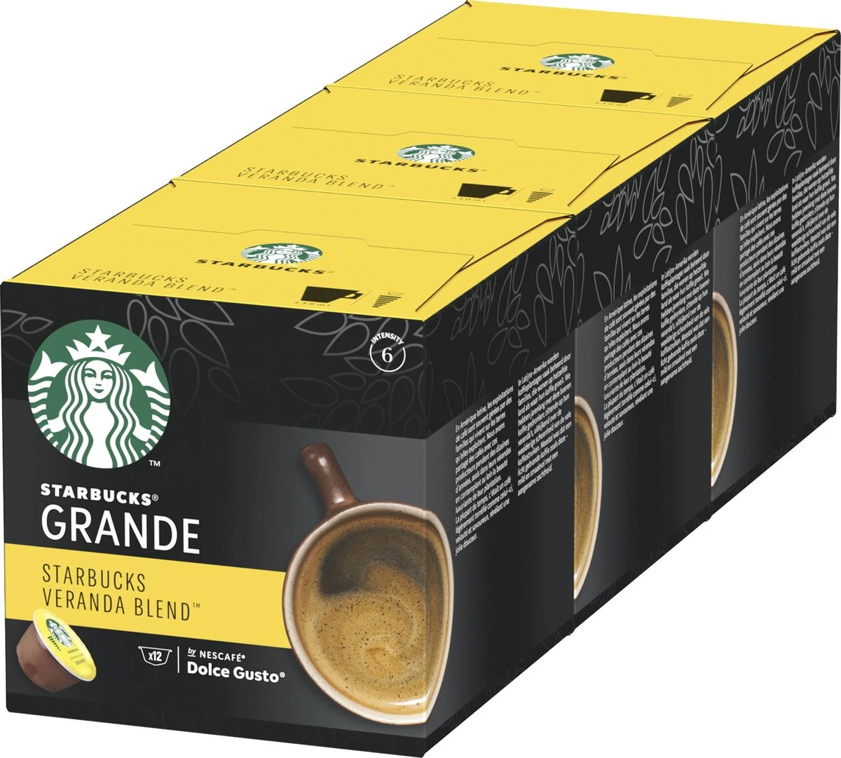 Starbucks By Dolce Gusto Capsules Veranda Grande Blonde Roast - 36 Koffiecups 1 Starbucks By Dolce Gusto Capsules Veranda Grande Blonde Roast - 36 Koffiecups