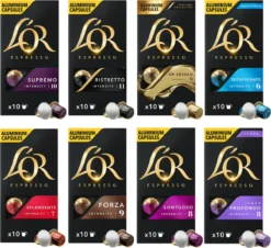 L'OR Espresso Koffiecups Variatiepakket - 8 X 10 Capsules