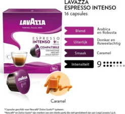 Lavazza Espresso Intenso Capsules - Geschikt Voor Dolce Gusto Apparaat - 6 X 16 Stuks 6 Lavazza Espresso Intenso Capsules - Geschikt Voor Dolce Gusto Apparaat - 6 X 16 Stuks -Koffie Korting Winkel 1200x1101
