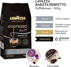 Lavazza Espresso Barista Perfetto Koffiebonen - 500 Gram X4 9 Lavazza Espresso Barista Perfetto Koffiebonen - 500 Gram X4 -Koffie Korting Winkel 1200x1137