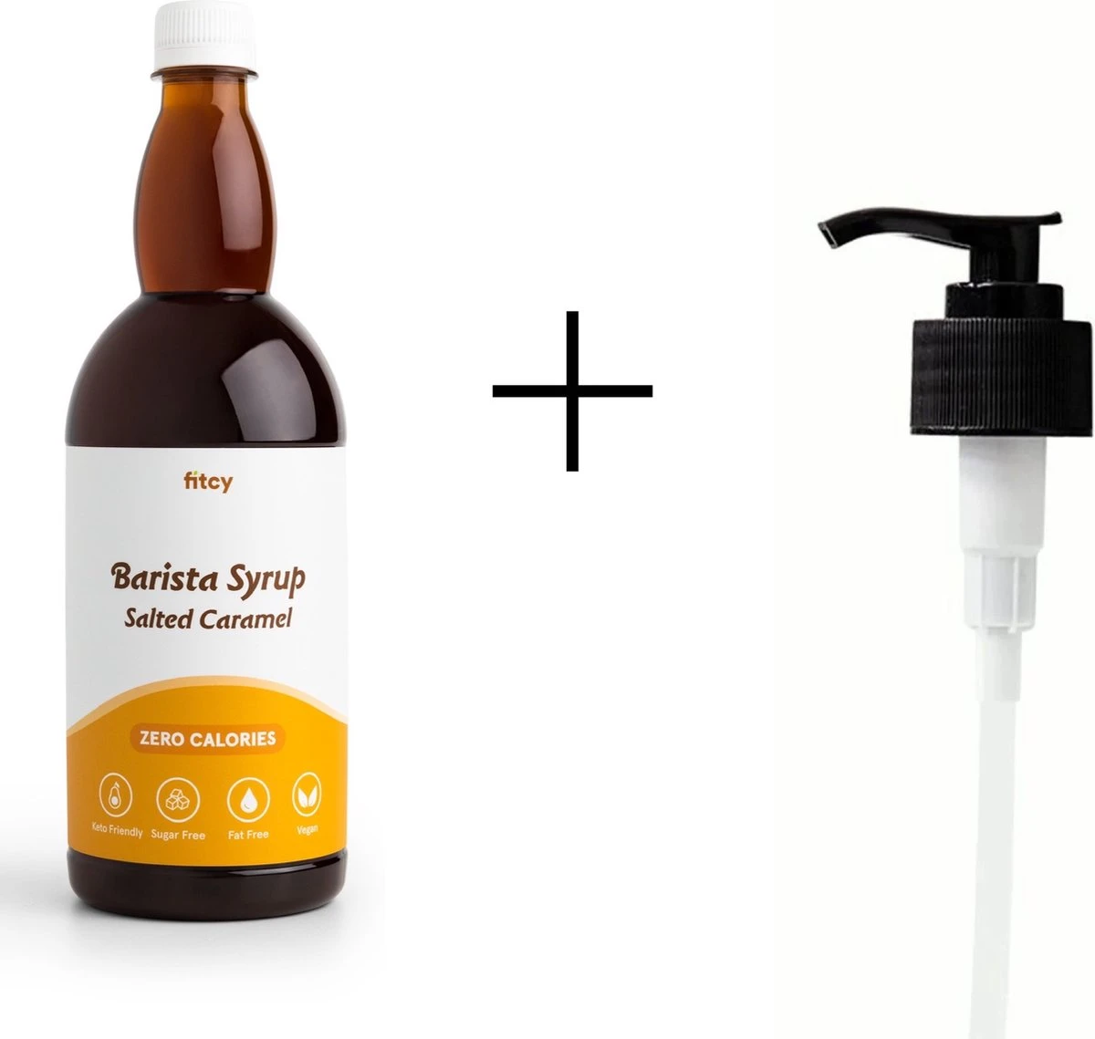 Fitcy | Koffiesiroop | Salted Caramel | Barista Syrup | Zero | Vegan | Vetvrij | Suikervrij | Keto-vriendelijk | Koffie | Siroop | MET DOSEERPOMP | 1L 1 Fitcy | Koffiesiroop | Salted Caramel | Barista Syrup | Zero | Vegan | Vetvrij | Suikervrij | Keto-vriendelijk | Koffie | Siroop | MET DOSEERPOMP | 1L