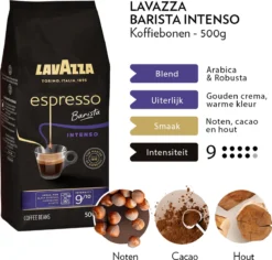 Lavazza Espresso Barista Intenso Koffiebonen - 500 Gram X4 10 Lavazza Espresso Barista Intenso Koffiebonen - 500 Gram X4 -Koffie Korting Winkel 1200x1148