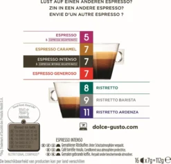 Nescafé Dolce Gusto Espresso Intenso Capsules - 90 Koffiecups 12 Nescafé Dolce Gusto Espresso Intenso Capsules - 90 Koffiecups -Koffie Korting Winkel 1200x1153