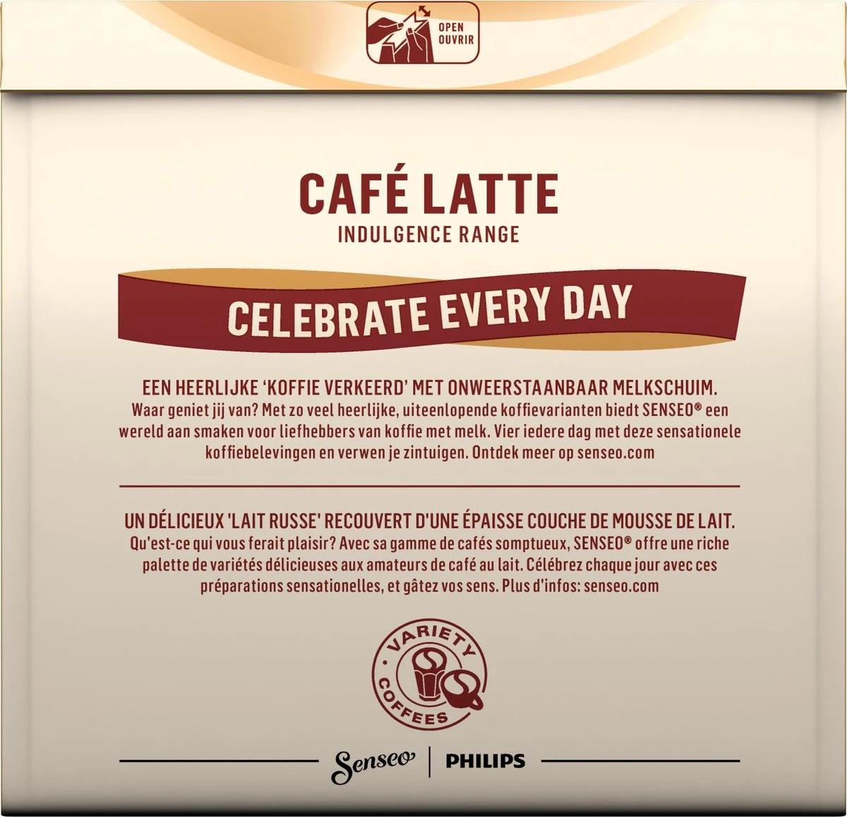 Senseo Café Latte Koffiepads - 2/9 Intensiteit - 4 X 8 Pads 2 Senseo Café Latte Koffiepads - 2/9 Intensiteit - 4 X 8 Pads - Afbeelding 2