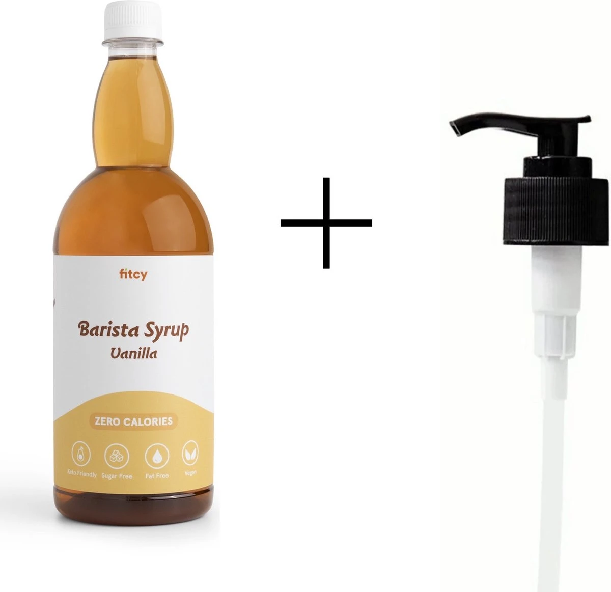 Fitcy | Koffiesiroop | Vanille | Barista Syrup | Zero | Vegan | Vetvrij | Suikervrij | Keto-vriendelijk | Koffie | Siroop | MET DOSEERPOMP | 1L 1 Fitcy | Koffiesiroop | Vanille | Barista Syrup | Zero | Vegan | Vetvrij | Suikervrij | Keto-vriendelijk | Koffie | Siroop | MET DOSEERPOMP | 1L