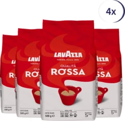 Lavazza Qualita Rossa Koffiebonen - 500 Gram X4