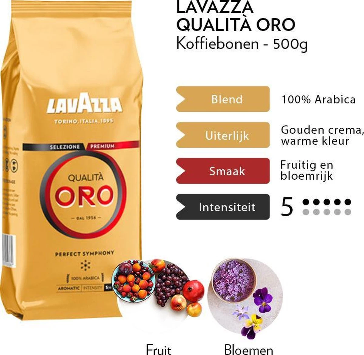 Lavazza Qualità Oro Koffiebonen 6 X 500g 3 Lavazza Qualità Oro Koffiebonen 6 X 500g - Afbeelding 3