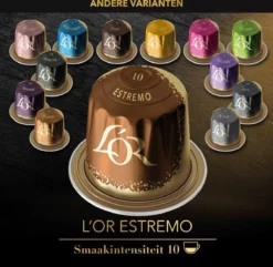 L'OR Lungo Estremo Koffiecups - Intensiteit 10/12 - 10 X 10 Capsules 21 L'OR Lungo Estremo Koffiecups - Intensiteit 10/12 - 10 X 10 Capsules -Koffie Korting Winkel 1200x1173 1