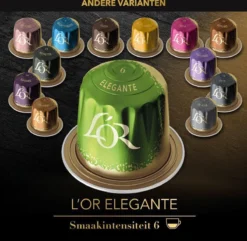 L'OR Lungo Elegante Koffiecups - Intensiteit 6/12 - 10 X 10 Capsules 20 L'OR Lungo Elegante Koffiecups - Intensiteit 6/12 - 10 X 10 Capsules -Koffie Korting Winkel 1200x1173