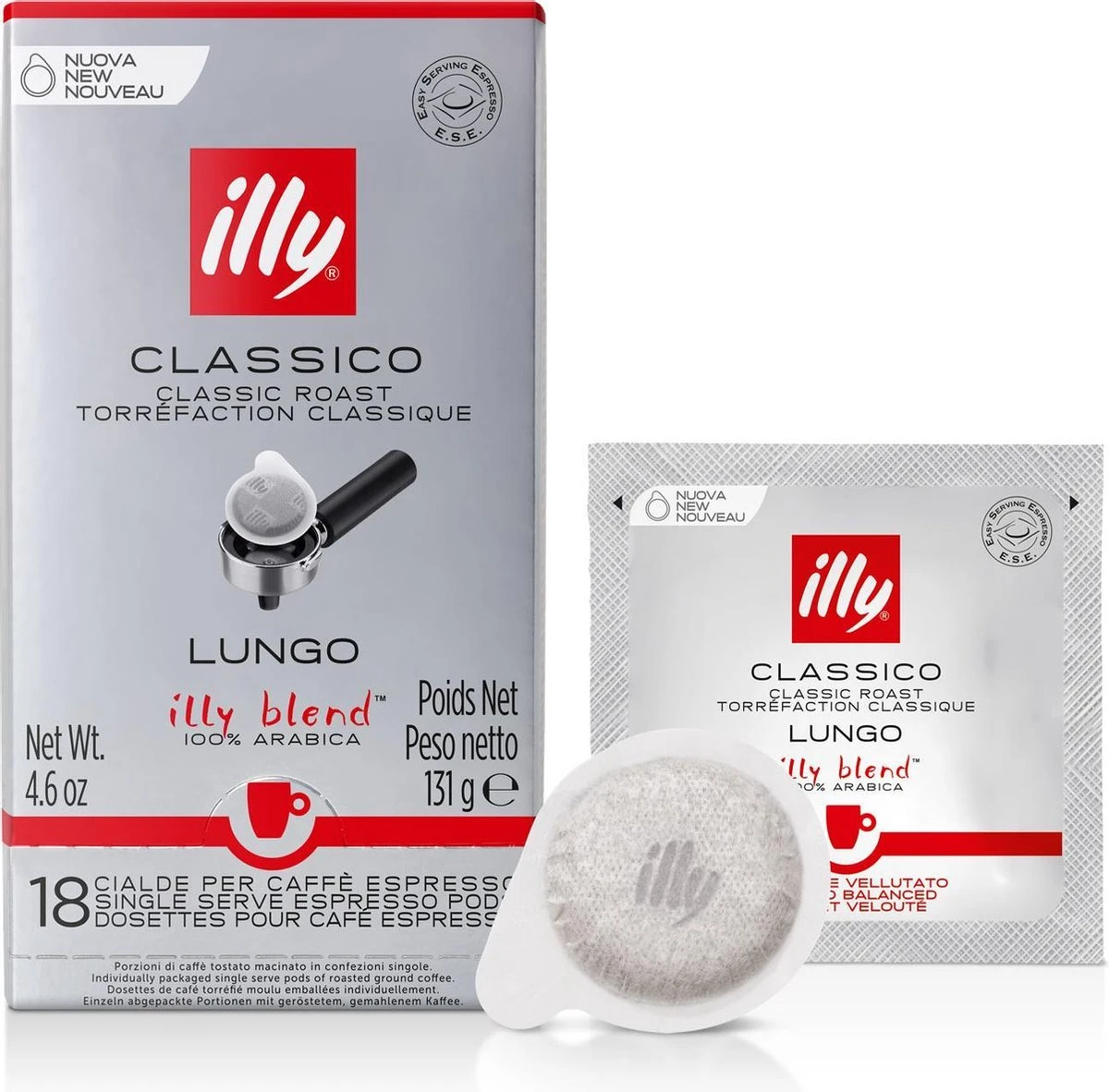 Illy - E.S.E. Servings Classico Lungo 12 X 18 Stuks 3 Illy - E.S.E. Servings Classico Lungo 12 X 18 Stuks - Afbeelding 3