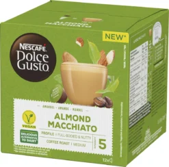 Nescafé Dolce Gusto Almond Macchiato Capsules - Vegan Koffie - 36 Koffiecups -Koffie Korting Winkel 1200x1184 1
