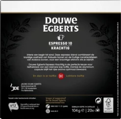 Douwe Egberts Espresso Krachtig Koffiecups - Intensiteit 10/12 - 10 X 20 Capsules 11 Douwe Egberts Espresso Krachtig Koffiecups - Intensiteit 10/12 - 10 X 20 Capsules -Koffie Korting Winkel 1200x1184 3
