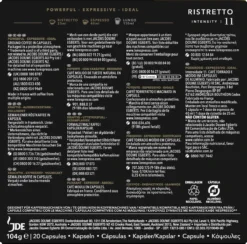 L'OR Espresso Ristretto Koffiecups - Intensiteit 11/12 - 10 X 20 Capsules 16 L'OR Espresso Ristretto Koffiecups - Intensiteit 11/12 - 10 X 20 Capsules -Koffie Korting Winkel 1200x1186 2