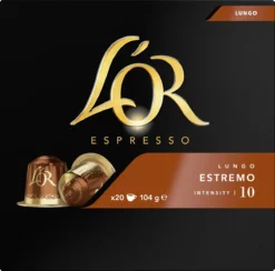 L'OR Lungo Estremo (10) - 10 X 20 Koffiecups 13 L'OR Lungo Estremo (10) - 10 X 20 Koffiecups -Koffie Korting Winkel 1200x1187 3