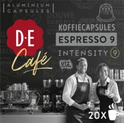 Douwe Egberts D.E Café Espresso Koffiecups - Intensiteit 9/12 - 10 X 20 Capsules 15 Douwe Egberts D.E Café Espresso Koffiecups - Intensiteit 9/12 - 10 X 20 Capsules -Koffie Korting Winkel 1200x1190