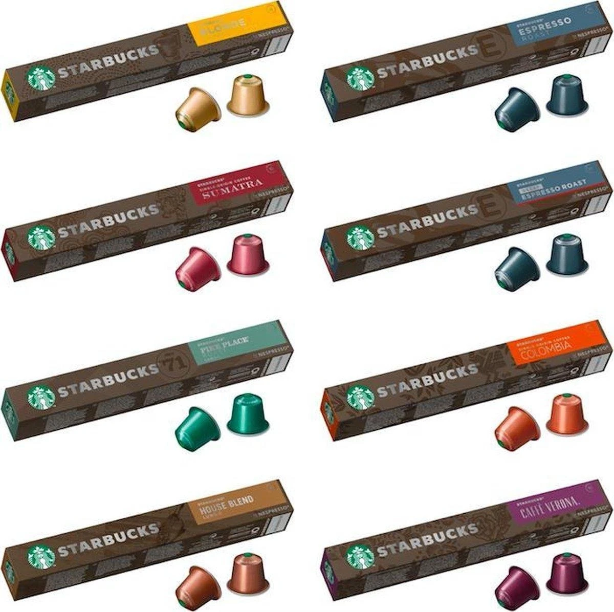 Starbucks® Nespresso Cups® Balanced Pack - 8 X 10 Stuks 1 Starbucks® Nespresso Cups® Balanced Pack - 8 X 10 Stuks