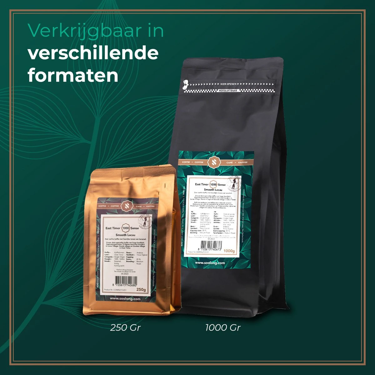 Soolong Sense Oost Timor Nr1000 Koffiebonen Smooth Lacau - Speciality Koffie Arabica Medium Roast Met Rijke Kruidige Smaak Met Heerlijke Ondertonen Van Karamel - Zak 250gram 5 Soolong Sense Oost Timor Nr1000 Koffiebonen Smooth Lacau - Speciality Koffie Arabica Medium Roast Met Rijke Kruidige Smaak Met Heerlijke Ondertonen Van Karamel - Zak 250gram - Afbeelding 5