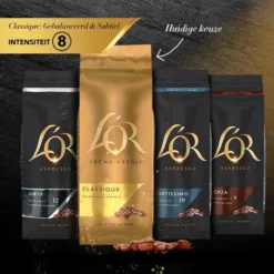 L'OR Koffiebonen Variatiepakket - 4x 500 Gram 15 L'OR Koffiebonen Variatiepakket - 4x 500 Gram -Koffie Korting Winkel 1200x1200 161