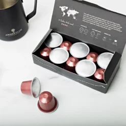 Aroma Club - Nespresso Compatible Capsules (120 St.) - No. 4 Fair Frank - Intensiteit 4/5 - Espresso - 100% Aluminium Koffiecups 9 Aroma Club - Nespresso Compatible Capsules (120 St.) - No. 4 Fair Frank - Intensiteit 4/5 - Espresso - 100% Aluminium Koffiecups -Koffie Korting Winkel 1200x1200 21