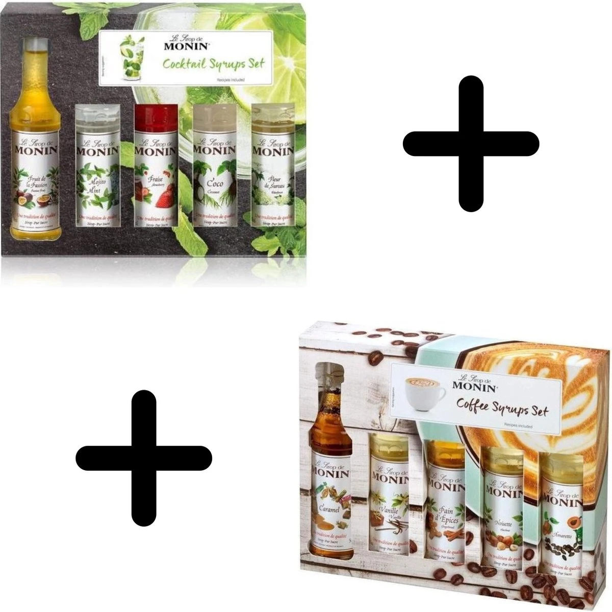Monin Cadeau 10 Smaken Geschenkverpakking + Cocktailverpakking VOORDEEL PACK 10 Flesjes 5cl 1 Monin Cadeau 10 Smaken Geschenkverpakking + Cocktailverpakking VOORDEEL PACK 10 Flesjes 5cl