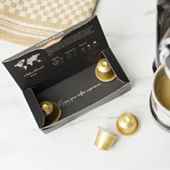 Aroma Club - Nespresso Compatible Capsules (120 St.) - No. 2 Smooth James - Intensiteit 3/5 - Espresso & Lungo - 100% Aluminium Koffiecups 11 Aroma Club - Nespresso Compatible Capsules (120 St.) - No. 2 Smooth James - Intensiteit 3/5 - Espresso & Lungo - 100% Aluminium Koffiecups -Koffie Korting Winkel 1200x1200 31