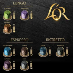 L'OR Espresso Ristretto Koffiecups - Intensiteit 11/12 - 4 X 40 Capsules 15 L'OR Espresso Ristretto Koffiecups - Intensiteit 11/12 - 4 X 40 Capsules -Koffie Korting Winkel 1200x1200 93