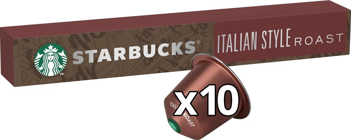 Starbucks By Nespresso Capsules Italian Roast - 12 Doosjes à 10 Koffiecups 5 Starbucks By Nespresso Capsules Italian Roast - 12 Doosjes à 10 Koffiecups - Afbeelding 5